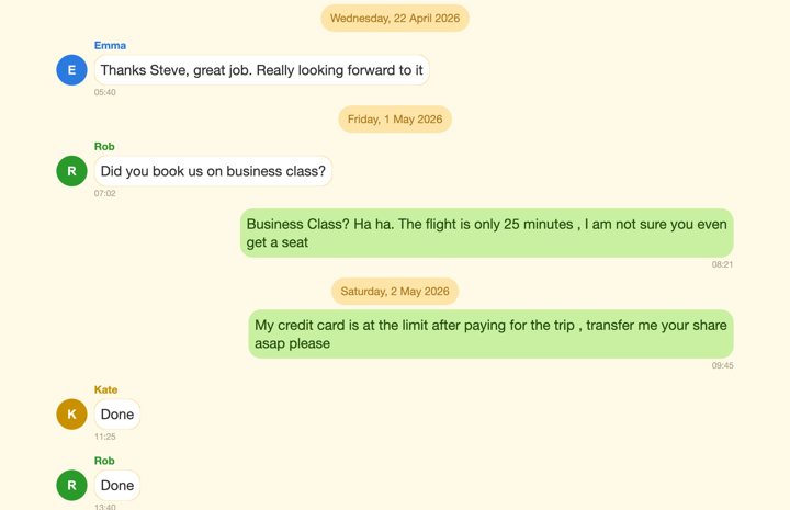 Bright theme: warm yellow page with lively colours