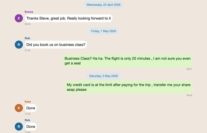 Classic theme: green and white bubbles on a cream page